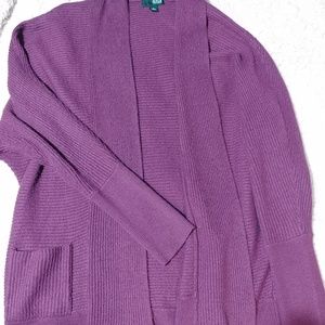 Slouchy ribbed cardigan